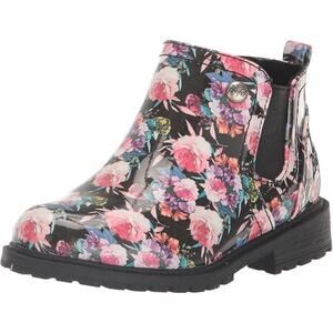 NIB Blowfish Malibu Girl's Rainy-t Fashion Boot Floral Classic 6